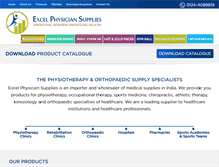 Tablet Screenshot of excelphysiciansupplies.com